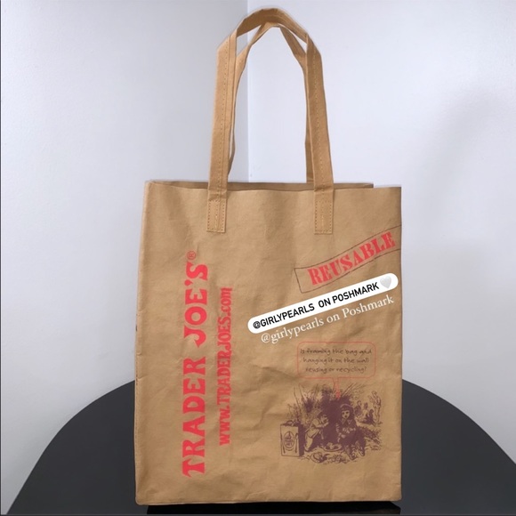 Trader Joe’s Bag Washable Reusable Paper - Picture 1 of 15
